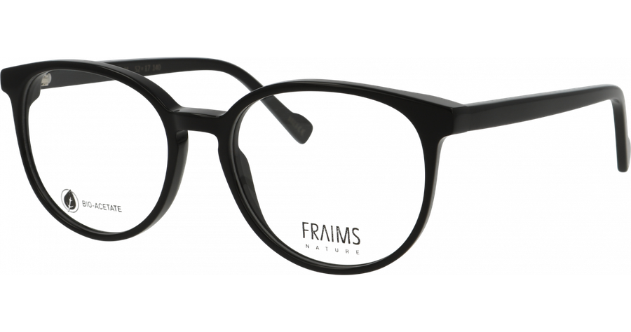 FRAIMS Brille Unisex FRAIMS NATURE 03-31120-01 Erika, schwarz glänzend Ansicht 1