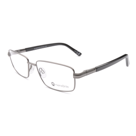 meineBrille 04-69070-02, Dunkel Gun/Schwarz rechteckige Brille