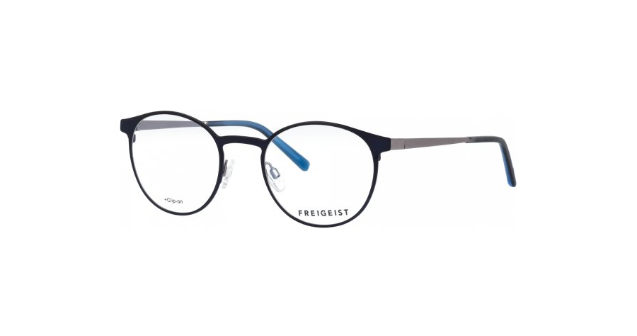 Freigeist Brille 862035 54 70 Herren Fassung: Blau, Metall, Vollrand, Rund
