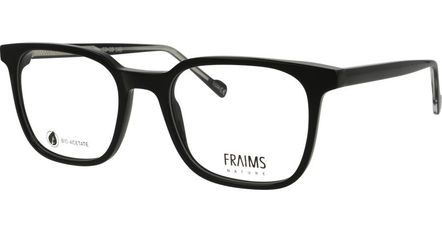 FRAIMS Brille Herren FRAIMS NATURE 03-41260-01 Ashley Schwarz glänzend Ansicht 1