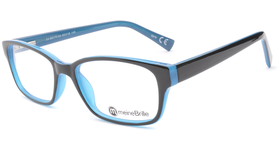 meineBrille 04-69170-02, Schwarz/Blau links - Ansicht 2