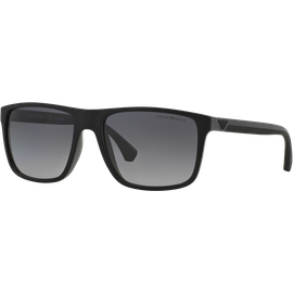Emporio Armani EA4033 5229T3 - Sonnenbrille Herren - Fassung: Schwarz, Kunststoff, Eckig - Glasfarbe: Gradient Grey Polar