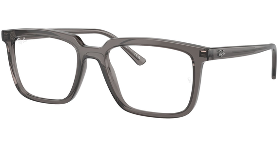 Ray-Ban Brille Alain 0RX7239 8257, Dunkelgrau glänzend - MEDIUM - Ansicht 2