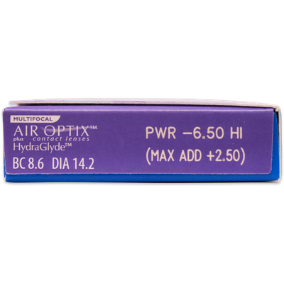  Air Optix plus HydraGlyde Multifocal Monatslinsen Gleitsichtkontaktlinsen – 6er Pack Ansicht 4