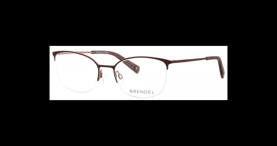 Brendel 902422 52 50 Halbrand Brille Damen Rot Metall
