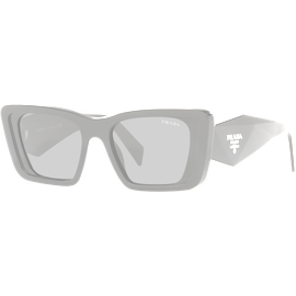 Prada PR 08YS 1AB5S0 - Sonnenbrille Damen - Fassung: Schwarz, Kunststoff, Cateye - Glasfarbe: Grau