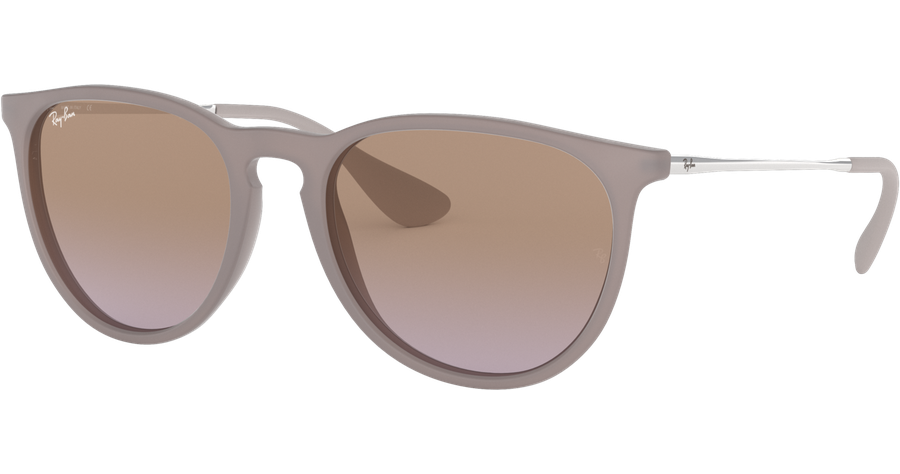 Ray-Ban Erika RB4171 Classic Matt Dark Sand / Verlauf Braun-Violett 600068 54 Damen Sonnenbrille