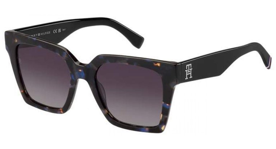 Tommy Hilfiger TH 2100/S 53 Blau Havanna - Ansicht 2