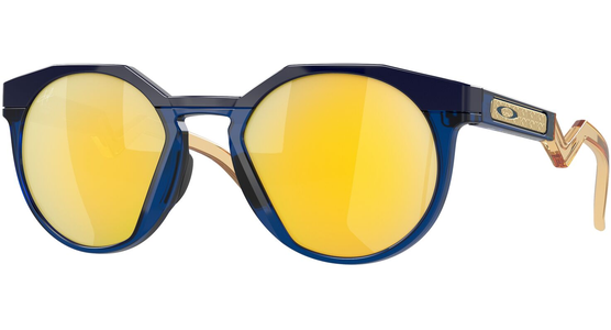 Oakley HSTN OO9242 924211 - Sonnenbrille Herren - Fassung: Blau, Kunststoff, Rund - Glasfarbe: Prizm 24k Polarized - Ansicht 2