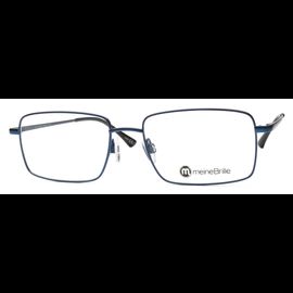 meineBrille 04-12030-01, Marineblau Schräg rechteckige Brille