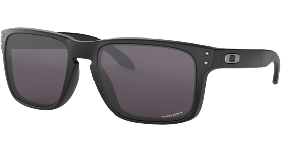 Oakley Holbrook Matte Black / Prizm Grey OO9102 E855 55 schwarze Sonnenbrille - Ansicht 2