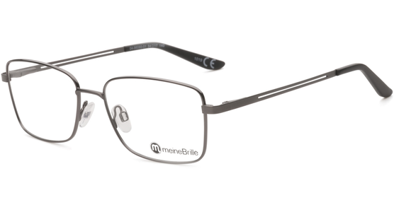 meineBrille 04-96080-01, Dunkel Gun Matt links - Ansicht 2