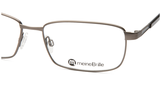 meineBrille 04-12090-02, Hell Gun matt / Dunkelgrau glänzend Nah - Ansicht 6