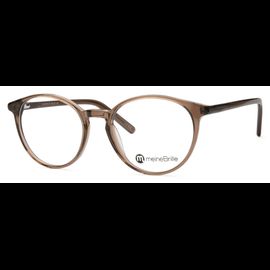 meineBrille 04-12070-01, Braun transparent glänzend Front