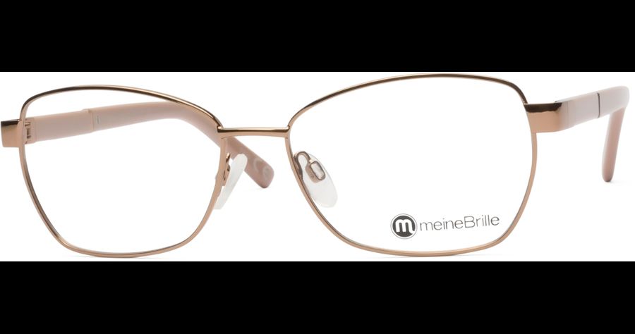 meineBrille 04-06020-02, Kupfergold/Altrosa Cateye Brille