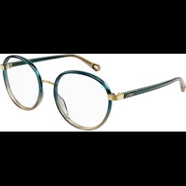 Chloé Brille CH0033O 51 006 Damen Grün Kunststoff Rund