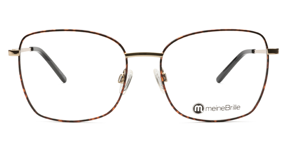 meineBrille 04-12080-02, Gold glänzend / Havanna glänzend Front - Ansicht 2