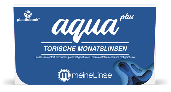 meineLinse aqua plus torische Monatslinsen 3er Kontaktlinsen - Ansicht 2