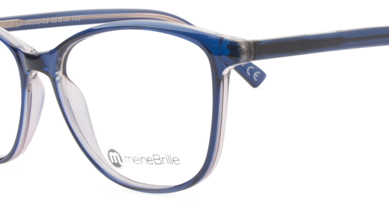 meineBrille 04-96050-02, Dunkel Blau/Blau Havanna nah - Ansicht 7
