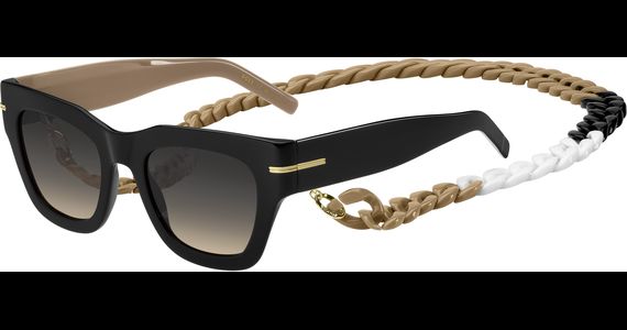 HUGO BOSS BOSS 1520/N/S - Sonnenbrille Damen - Fassung: Schwarz, Kunststoff, Eckig - Glasfarbe: Grau-Braun Verlauf - Ansicht 2