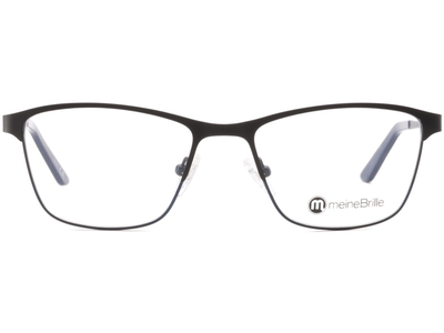 meineBrille 04-87020-01, Schwarz/Blau Matt front