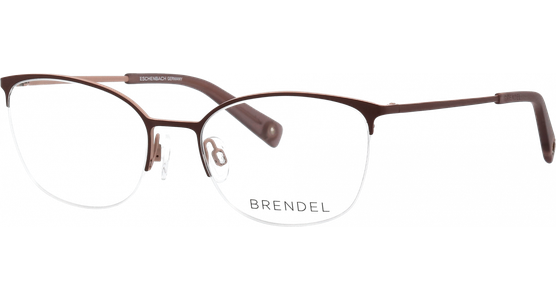 Brendel 902422 52 50 - Halbrand Brille Damen - Fassung: Rot, Metall - Ansicht 3