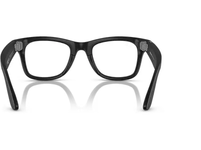  Ray-Ban Meta Wayfarer RW4008 601S1M 53 Matt Schwarz selbsttönende Gläser Graphit Grün (Gen 1) Ansicht 3
