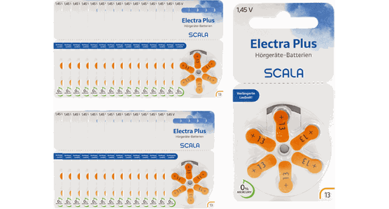 Scala Hörgerätebatterien Electra plus 13 (180 Stk.) - Ansicht 2