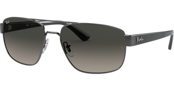 Ray-Ban RB3663 Glänzend Gunmetall / Verlauf Grau 004/71 60 Sonnenbrille Herren - Ansicht 2