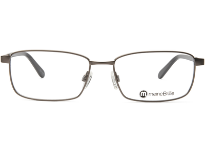 meineBrille 04-12090-02, Hell Gun matt / Dunkelgrau glänzend Front