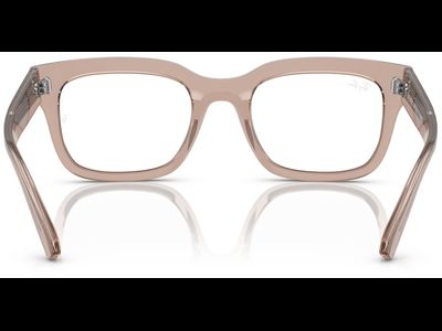 Ray-Ban Brille Unisex Ray-Ban Chad RX7217 8317, Glänzendes Hellbraun transparent Ansicht 5