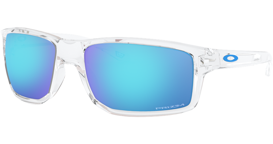 Oakley Gibston 0OO9449 944904, Transparent glänzend/Prizm Sapphire Sport-Sonnenbrille