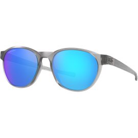 Oakley Reedmace OO9126 912603, Matte Grey Ink/Prizm Sapphire - Sportsonnenbrille Herren - Fassung: Grau, Kunststoff, Rund - Glasfarbe: Prizm Sapphire