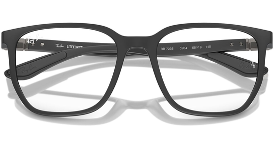 Ray-Ban RX7235 5204, Schwarz matt - XLARGE - Ansicht 7