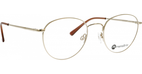 meineBrille 04-20200-01 Gold glänzend Schrägansicht rechts - Ansicht 5