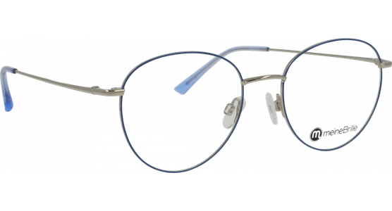 meineBrille 04-96090-05, Blau/Silber glänzend - Ansicht 3