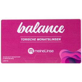 meineLinse balance torische Monatslinsen 3er Kontaktlinsen