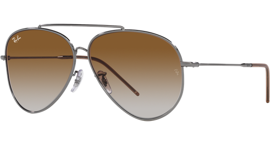 Ray-Ban Aviator Reverse RBR0101S 004/CB Silber/Braun Sonnenbrille - Ansicht 2
