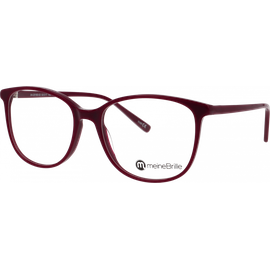 meineBrille 04-20160-02, Weinrot Schräg links