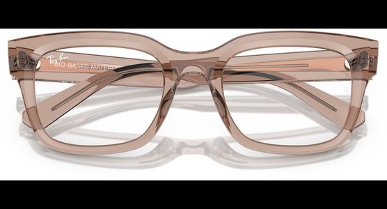 Ray-Ban Chad RX7217 8317, Glänzendes Hellbraun transparent - Ansicht 7