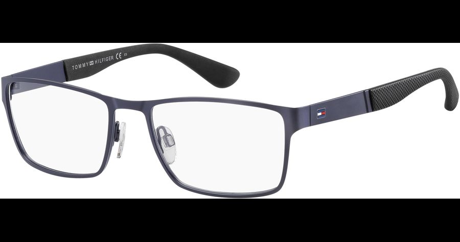 TOMMY HILFIGER TH 1543 rechteckige Brille Blau Vollrand