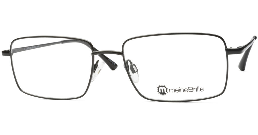 meineBrille 04-12030-02, Schwarz Schräg rechteckige Brille