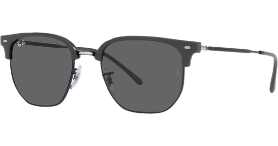 Ray-Ban New Clubmaster RB4416 6653B1 Sonnenbrille Unisex Fassung Grau Kunststoff Irregulär Glasfarbe Grau - Ansicht 2