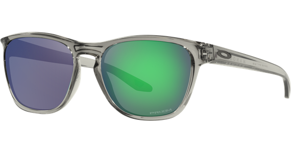 Oakley Manorburn OO9479 947918, Grey Ink/Prizm Jade - verspiegelte Sonnenbrille Herren - Fassung: Grau, Kunststoff, Eckig - Glasfarbe: Prizm Jade - Ansicht 2