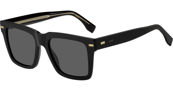 HUGO BOSS BOSS 1442/S BLACK - Sonnenbrille Herren - Fassung: Schwarz, Kunststoff - Ansicht 3