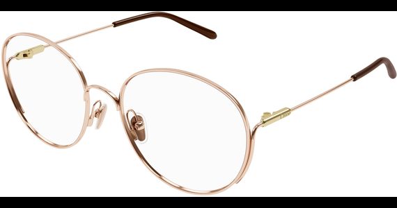 Chloé Brille CH0209O Damen Gold Metall Rund - Ansicht 2