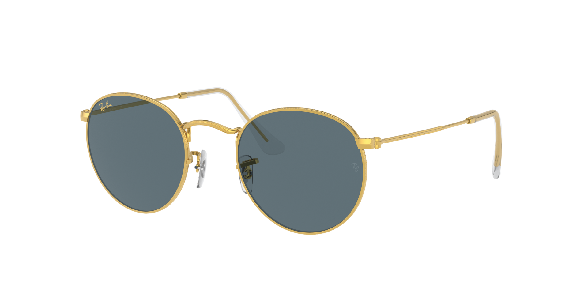 RAY-BAN Round Metal RB3447 9196R5 Gold/Blau