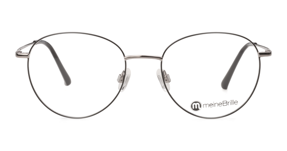 meineBrille 04-96090-01, Schwarz/Gun Glänzend front - Ansicht 2