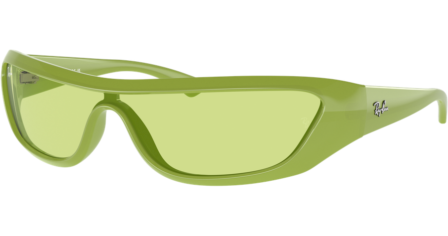 Ray-Ban Xan Bio-Based RB4431 6763/2 - Sonnenbrille Unisex - Fassung: Grün, Kunststoff, Irregulär - Glasfarbe: Grün
