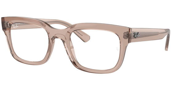 Ray-Ban Chad RX7217 8317, Glänzendes Hellbraun transparent - Ansicht 4